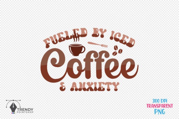 Fueled by Iced Coffee Quote SVG Design