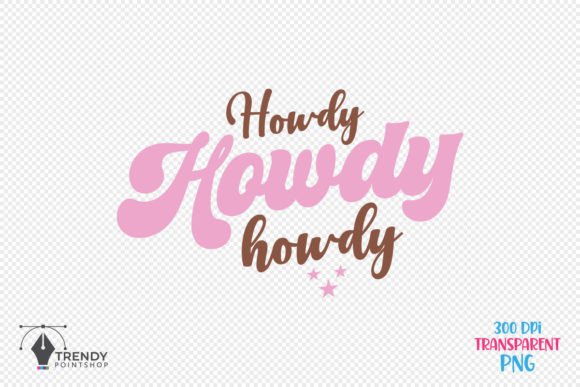 Howdy Western Cowboy Quote SVG Design for Crafts & Graphics