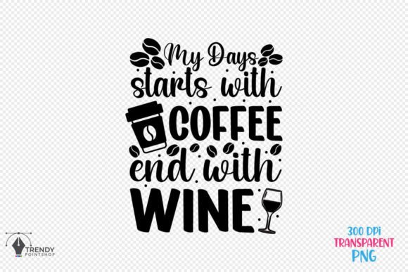 My Days Coffee Quote SVG Design
