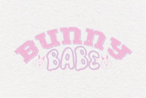 Retro Bunny Babe Easter SVG Graphics for Crafts