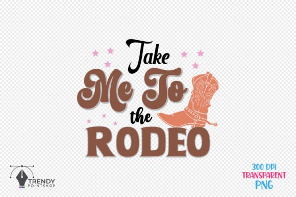 Rodeo Western Cowboy Quote SVG Design for Crafts & Graphics