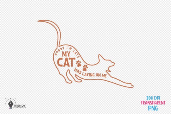 Sorry I’m Funny Cat Quote SVG Design: Graphics for Crafts & Local Brands