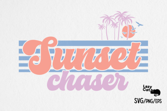 Summer Beach Sunset Quote SVG Graphics for Crafts