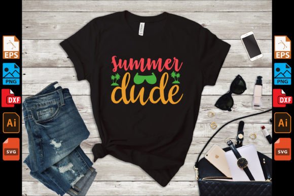 Summer Dude SVG: Graphics & Crafts Design Asset