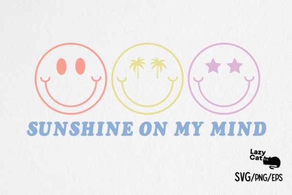 Summer Sunshine Retro Quote SVG Graphics for Crafts