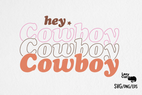 Western Cowboy Retro Quote SVG Design for Crafts & Graphics