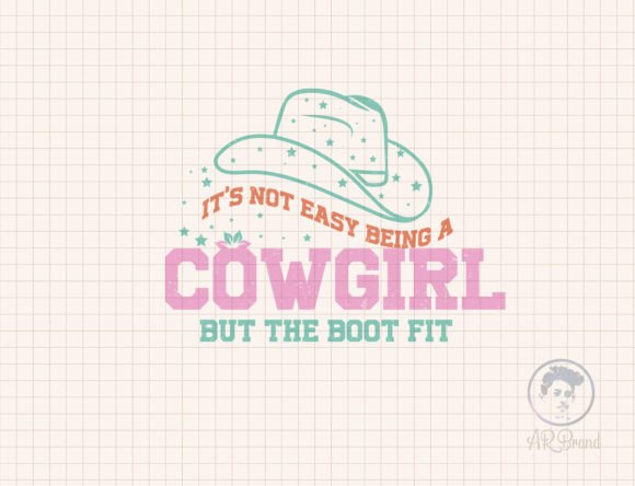 Western Cowgirl Hat Quote SVG Design: Graphics for Crafts & Local Branding