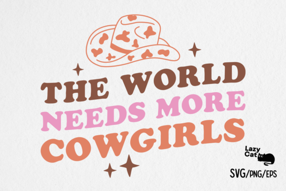 Western Cowgirl Retro Quote SVG Design for Crafts & Graphics