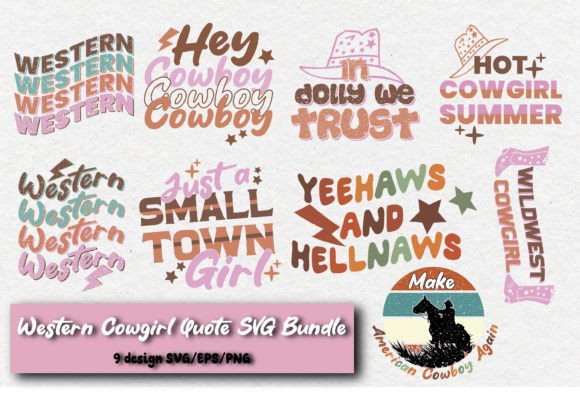 Western Quote SVG Bundle: Graphics for Crafts