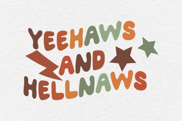 Yeehaws and Hellnaws Western Quote SVG: Graphics for Crafts-First Branding